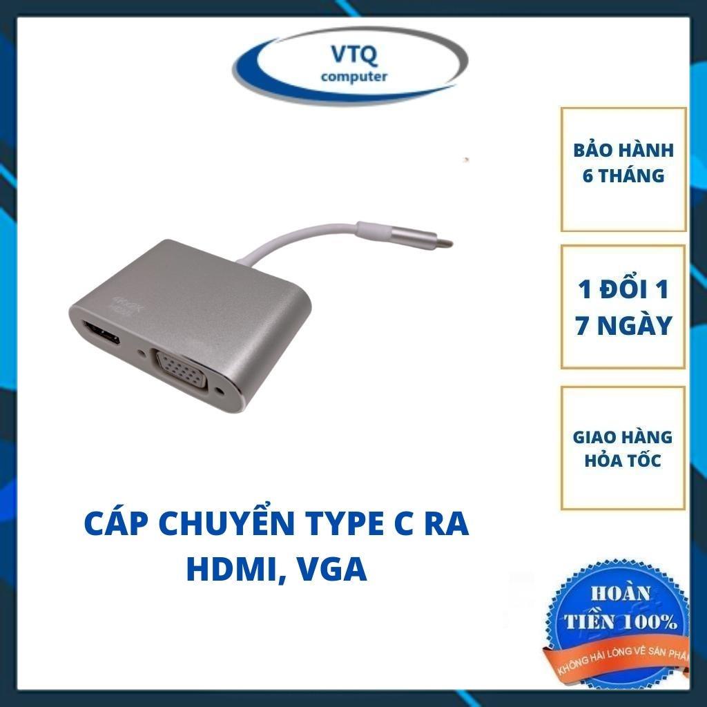 Cáp chuyển USB Type-c ra cổng HDMI/ VGA/ USB và cổng sạc hỗ trợ chế độ Dex - UHV41160