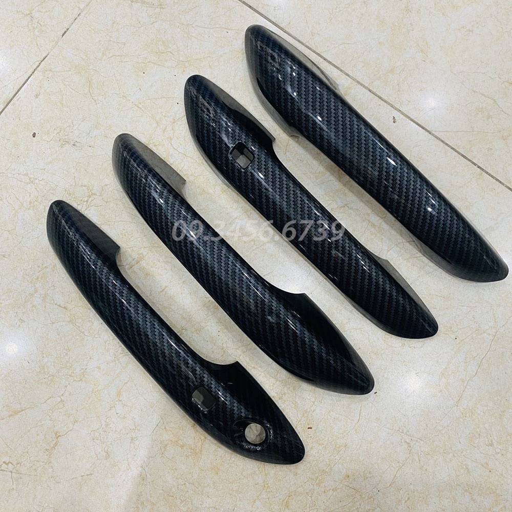 Ốp tay hõm cửa xe Grand I10 2021 2022 2023 mẫu carbon thể thao Cao Cấp