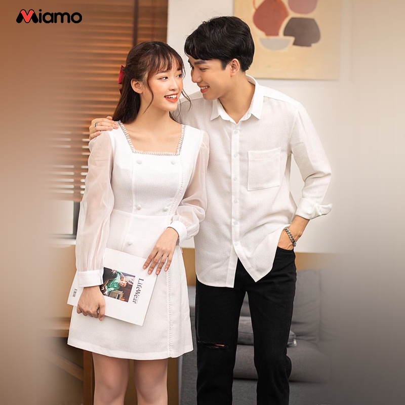 [Freeship] Set đồ đôi nam nữ chụp hình cưới, dạo phố thời trang Miamo NB800 (kèm ảnh thật)