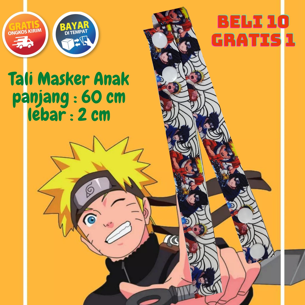 Dây Đeo Cổ Mặt Nạ Nhân Vật Naruto Độc Đáo Cho Bé