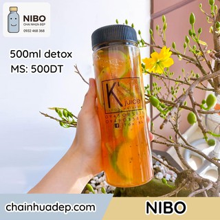 [Chai nhựa chính hãng] 10 chai detox 500ml - | MS: 500DT