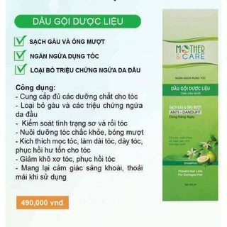 Dầu gội Mother Care
