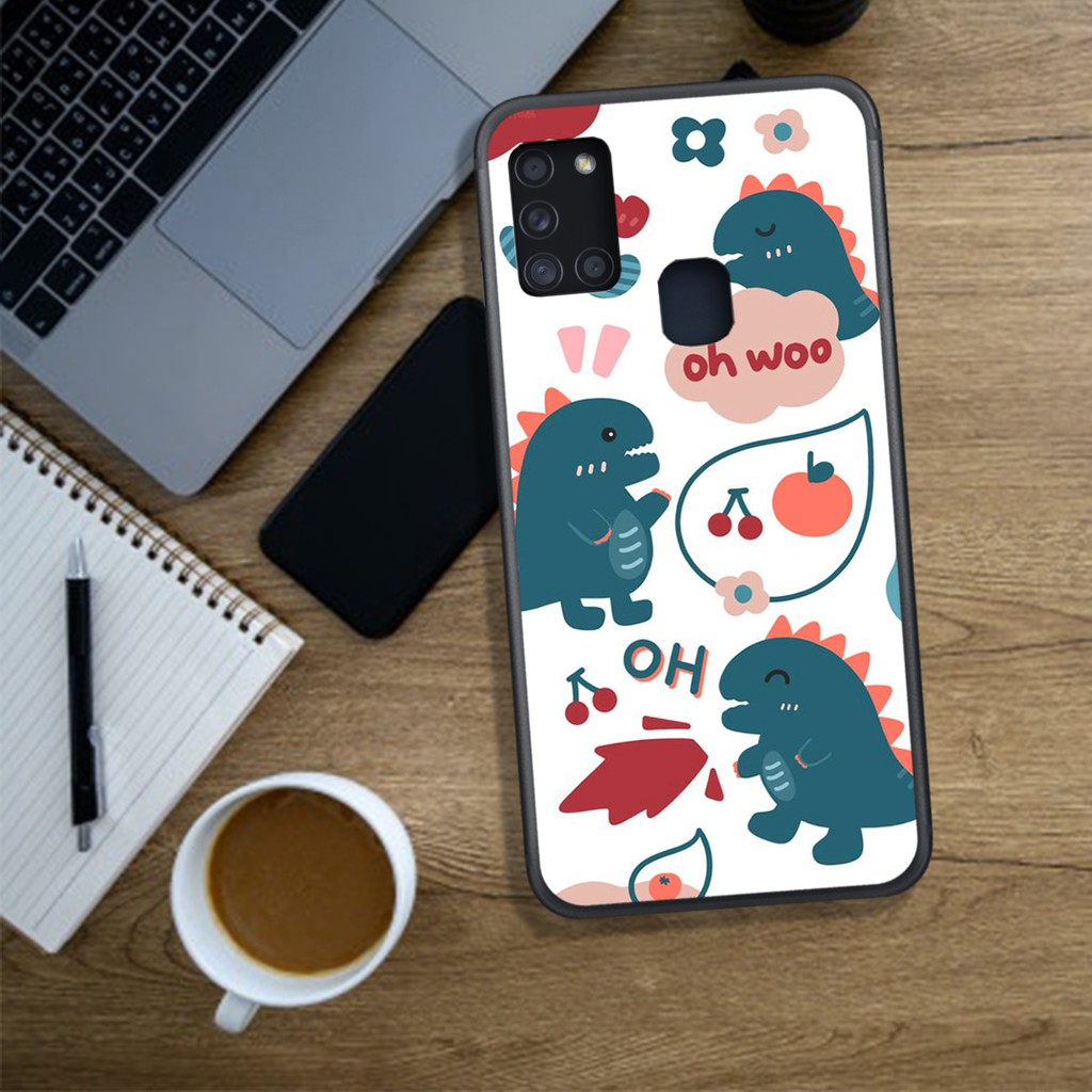 ỐP LƯNG  SAMSUNG A21S/M30S/M21/M31, IN HÌNH CHÚ KHỦNG LONG SIÊU CUTE PHO MAI.