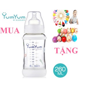 Bình sữa thủy tinh glasslock ig597 260ml hàn quốc