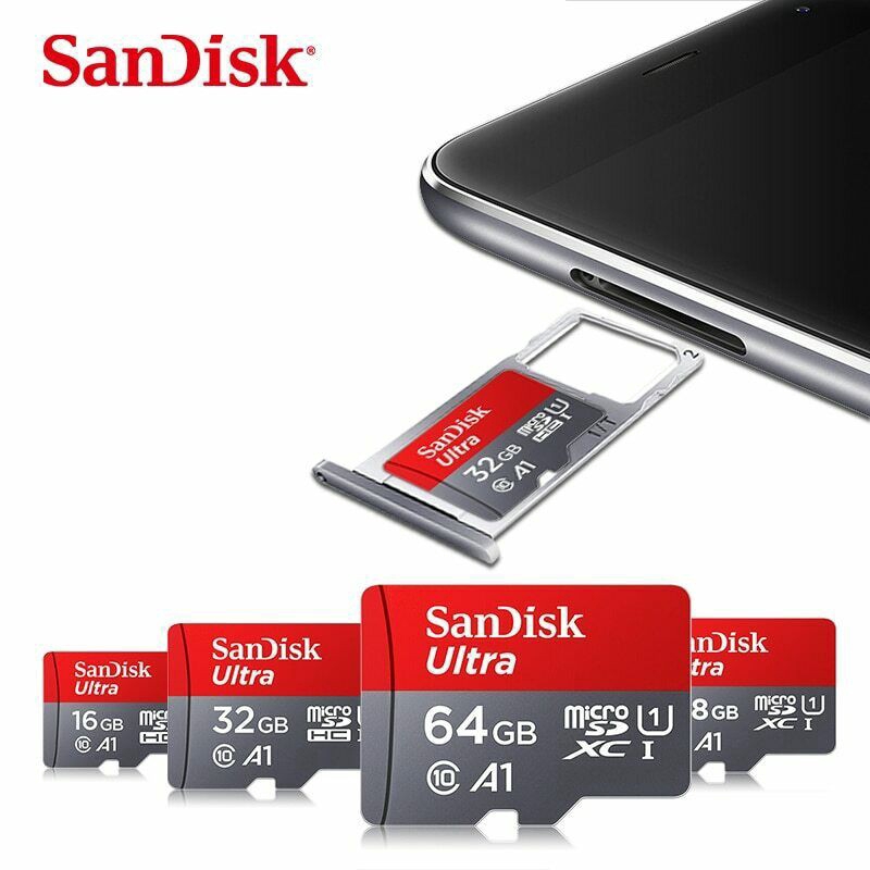 Thẻ Nhớ Udisk 256gb 128gb 64gb 32gb 16gb 8gb Micro Sdhc Uhs-1 C10 A1