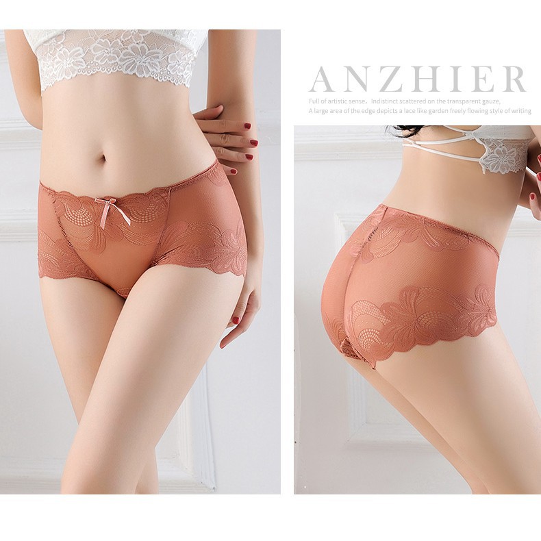 Quần lót nữ ren lưới mềm mại cạp cao thoải mái thoáng khí gơi cảm-Quần lót nữ ren kháng khuẩn sexy  -FLQ64 | BigBuy360 - bigbuy360.vn
