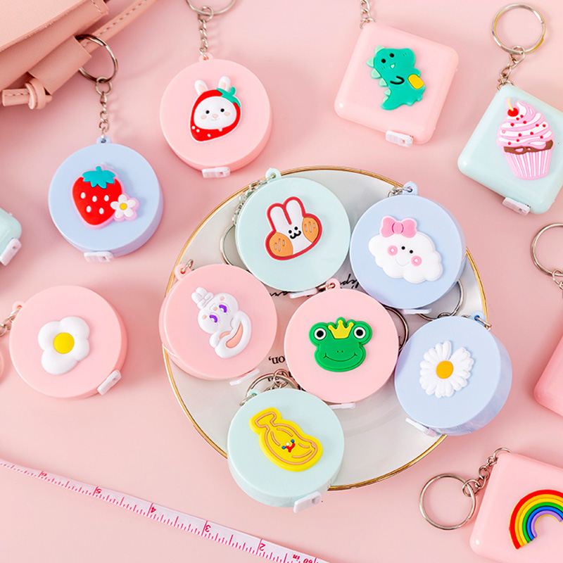 Thước dây cuộn mini hình hoạt hình đáng yêu tiện lợi