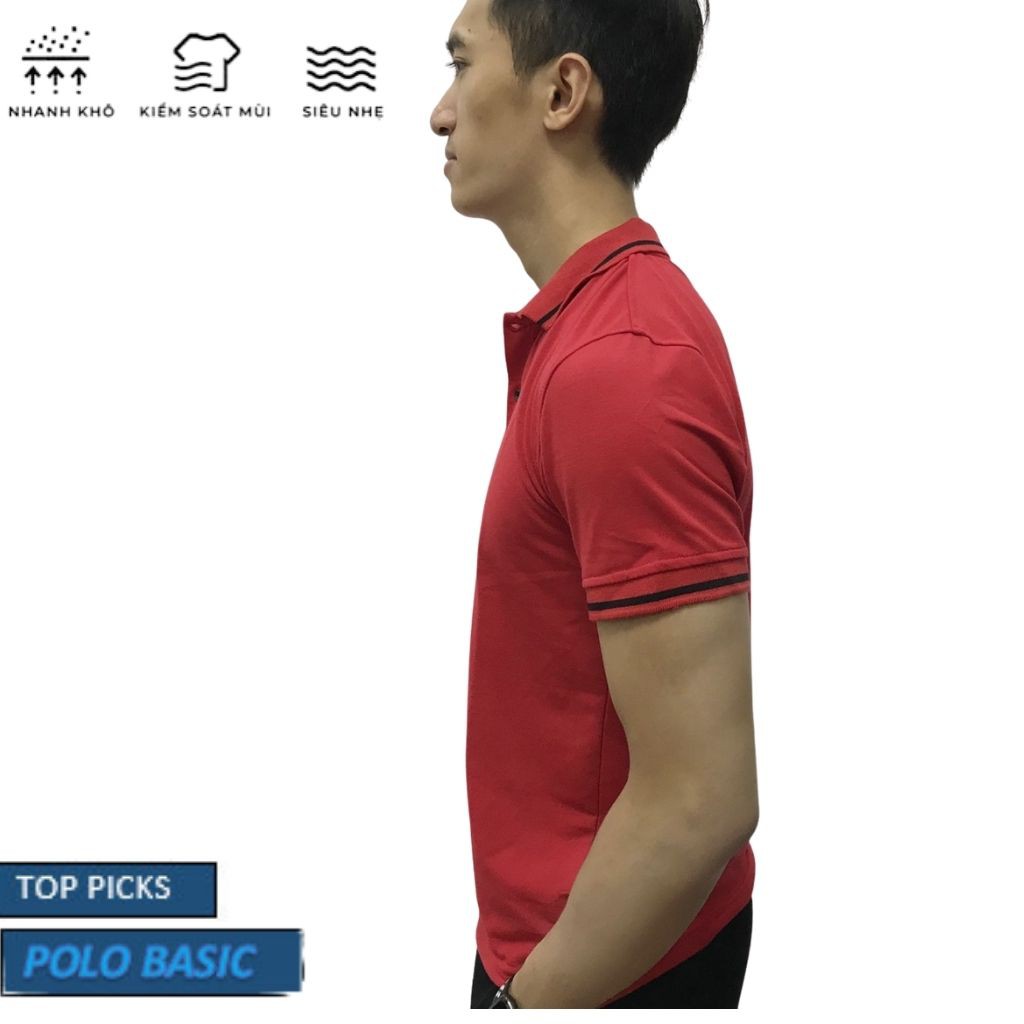 Áo Polo Nam Cổ Viền, Áo Phông Nam JUVENO Cotton Mềm Mát- 6 Màu- Đủ Size 45-83Kg