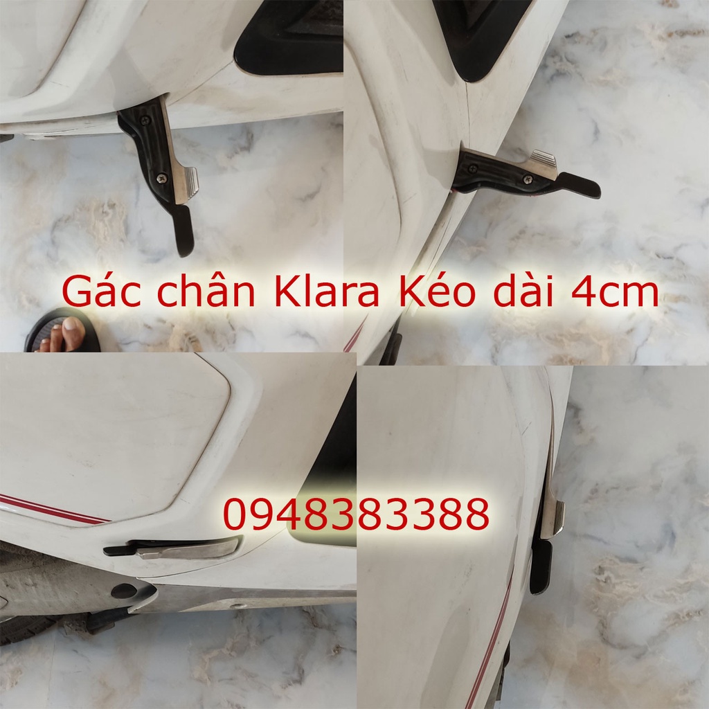 1 cặp gác chân xe điện Klara dài để chân thoải mái