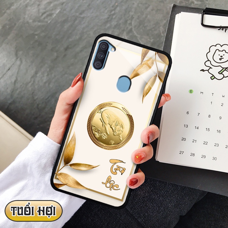 Ốp kính 3D 12 con giáp Samsung Galaxy A11