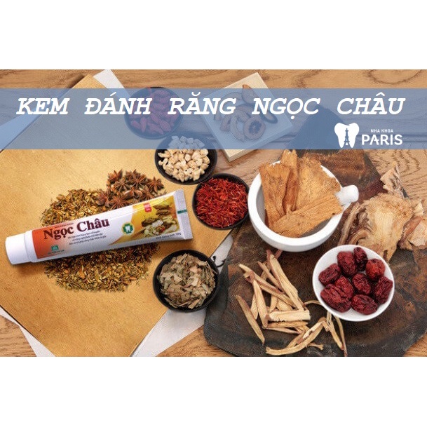 Kem đánh răng dược liệu Ngọc Châu 100g, giúp khử mùi hôi - bảo vệ răng miệng