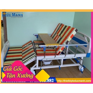 Giường y tế 4 tay quay đa chức năng - Giường bệnh
