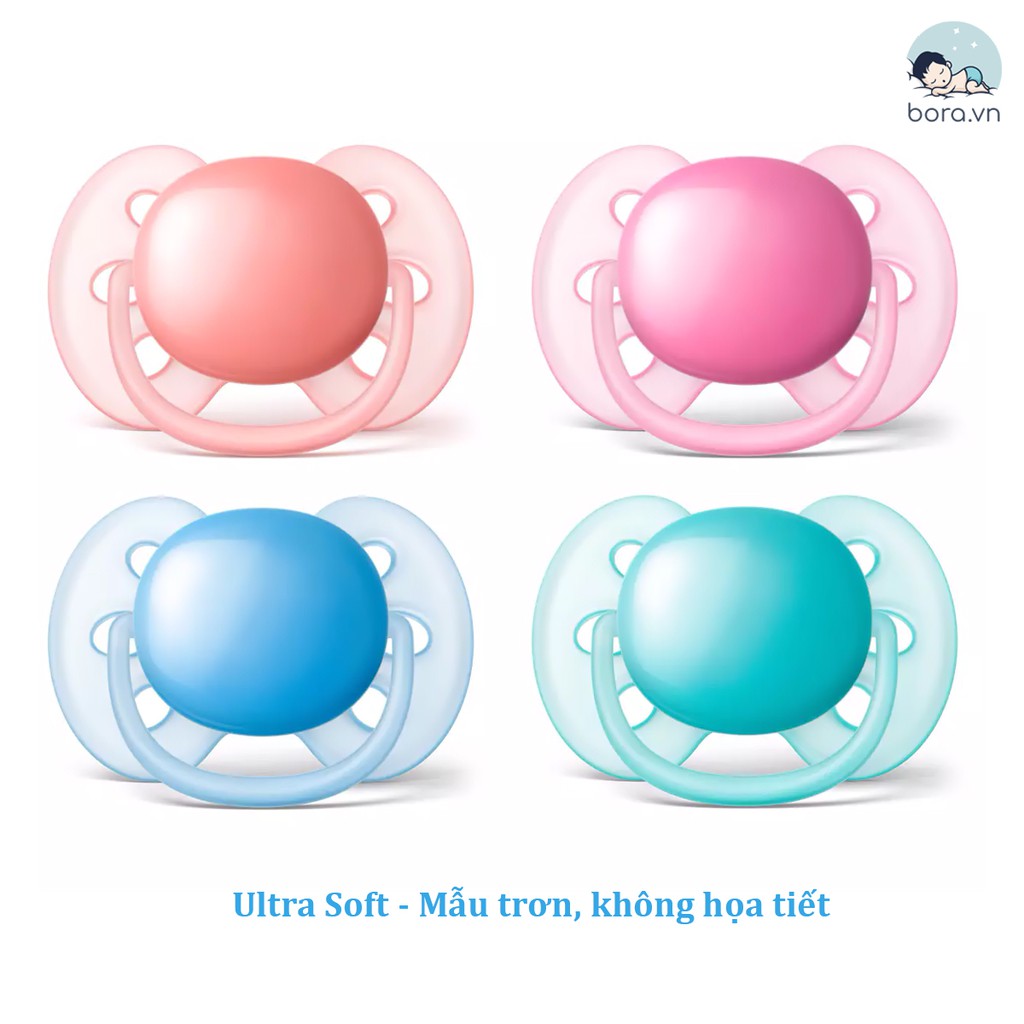 Ti giả chỉnh nha đầu dẹt Philips Avent Ultra Air, Ultra Soft [Cam kết chính hãng]