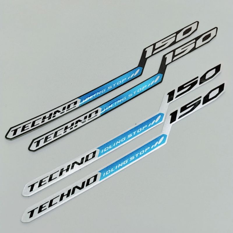 [GIÁ 1TEM] Tem decal dán chữ TECHNO IDLING STOP 150 cho xe Vario