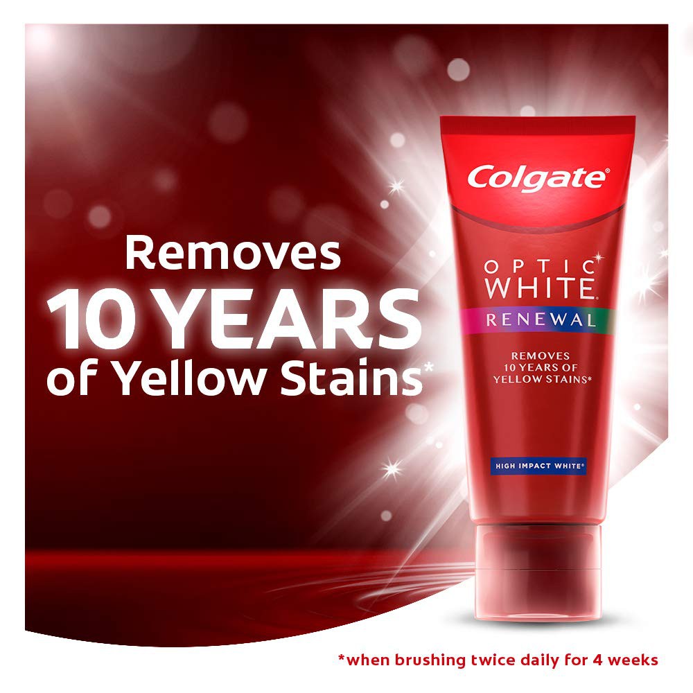 Kem Đánh Răng Colgate Optic White Renewal 116g Của Mỹ