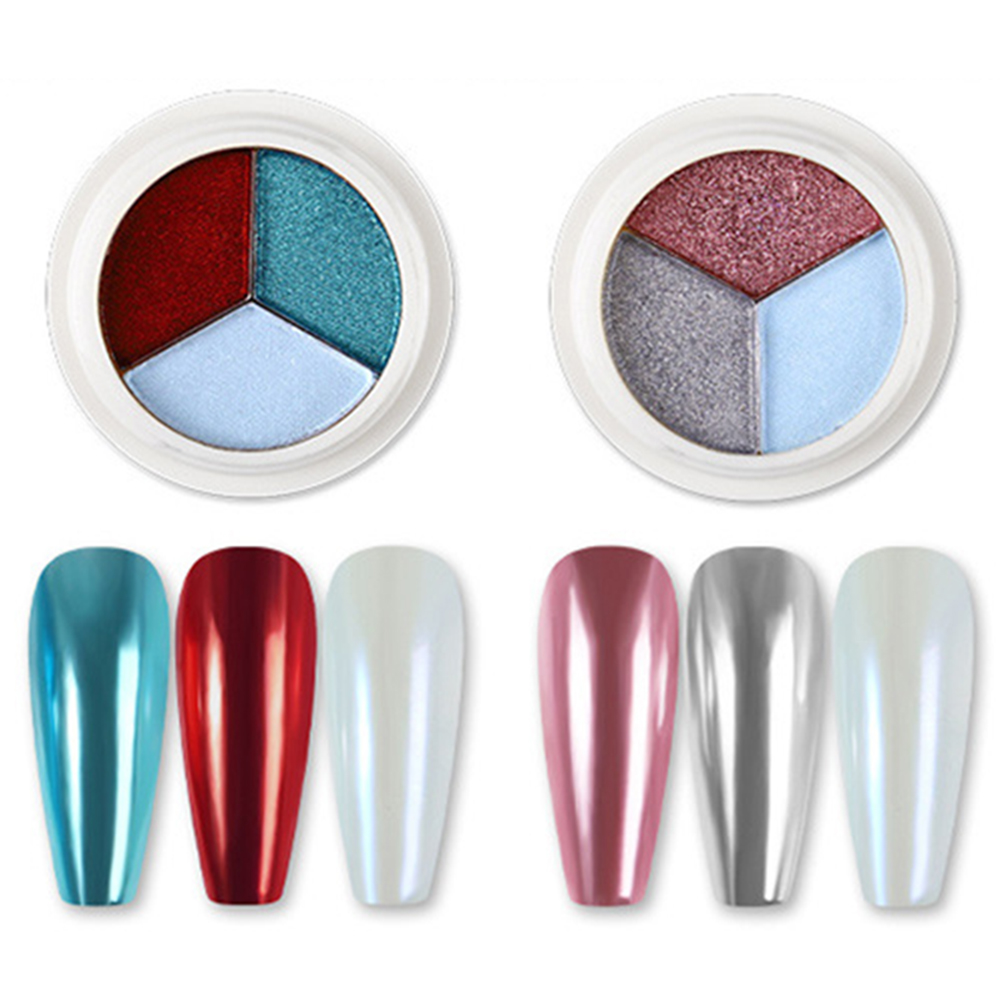 Hộp Kim Tuyến 3 Màu Lấp Lánh Dùng Để Trang Trí Móng Nghệ Thuật