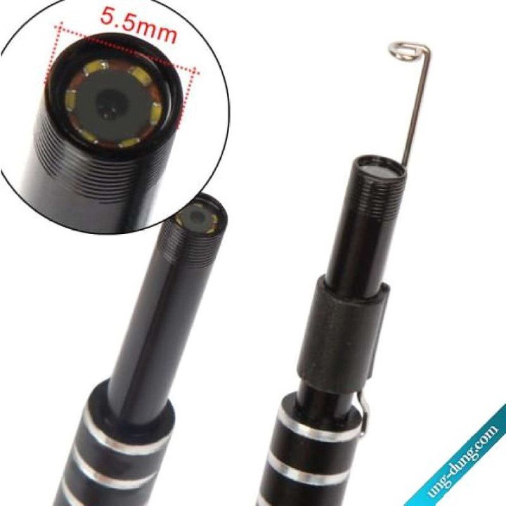 Bộ Lấy Ray Tai Có Đèn, Camera Mini, Camera Nội Soi Tai Kèm Đầu Lấy Ráy Tai Cao Cấp