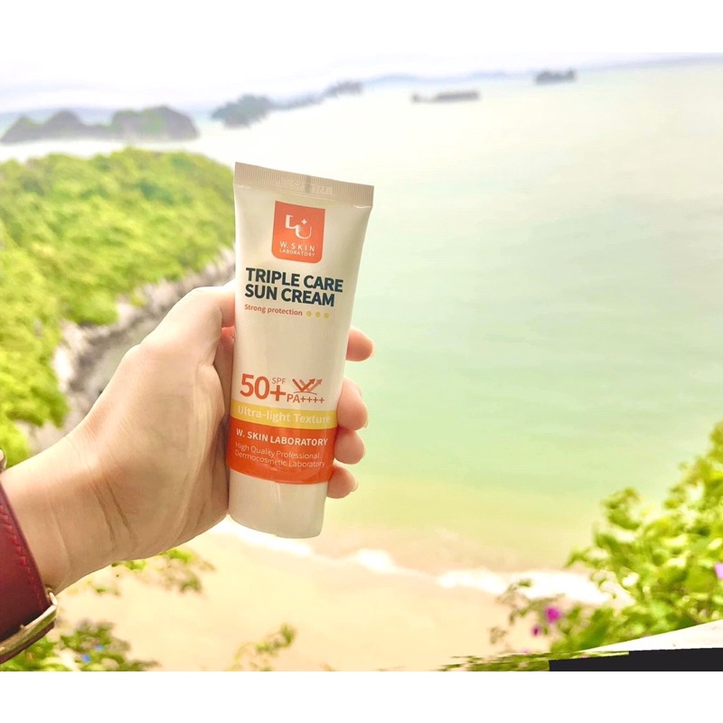 ✔️ CHÍNH HÃNG WSKIN - KEM CHỐNG NẮNG TRIPLE CARE SUN CREAM SPF50+/PA++++ 60G