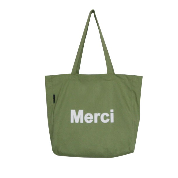 Túi vải tote canvas size lớn, rộng đựng đồ thoải mái Merci