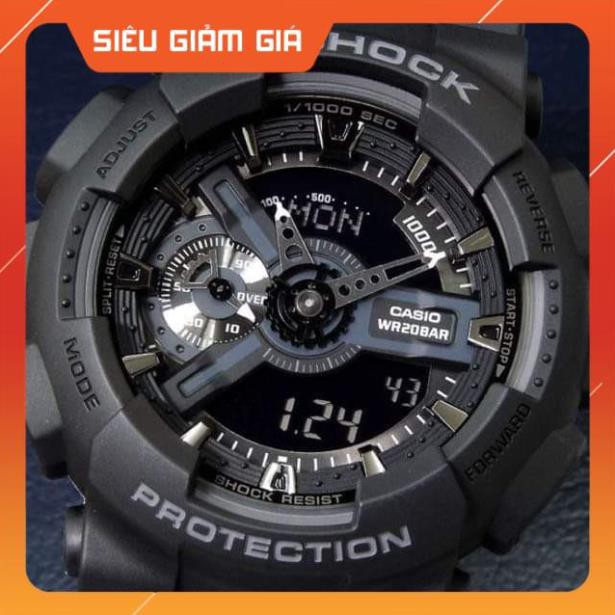 Đồng hồ thể thao nam G-Shock - GA110 55mm điện tử chống nước đa năng (Màu đen) - Gsock