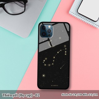 Ốp lưng kính 3D iPhone 12 Pro Max cung hoàng đạo