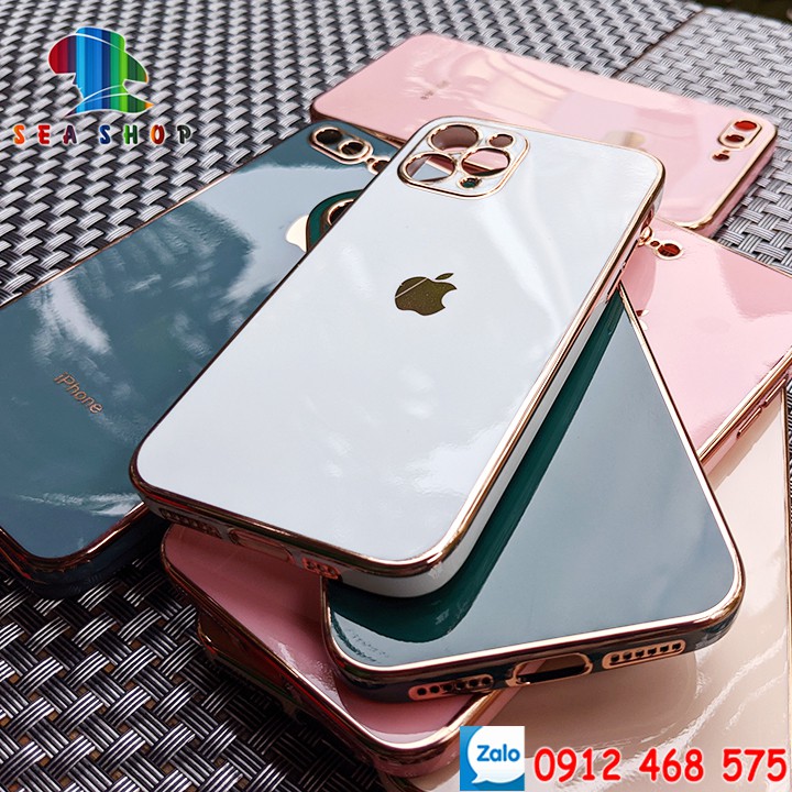 [BẢO VẸ CAMERA] Ốp lưng iPhone 6s,7,8,XS Max, XR, 6 Plus,7 Plus, 8 Plus  -Nhựa dẻo -- VIỀN BÓNG - Thiết kế giống iP12