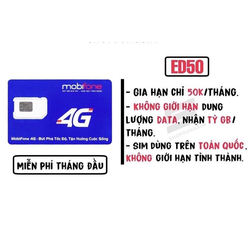 sim mobifone DTHN ED60