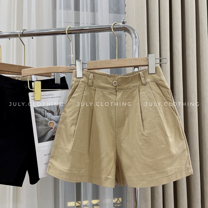 Quần short chất kaki ống rộng Ulzzang nhà July Mã QS005