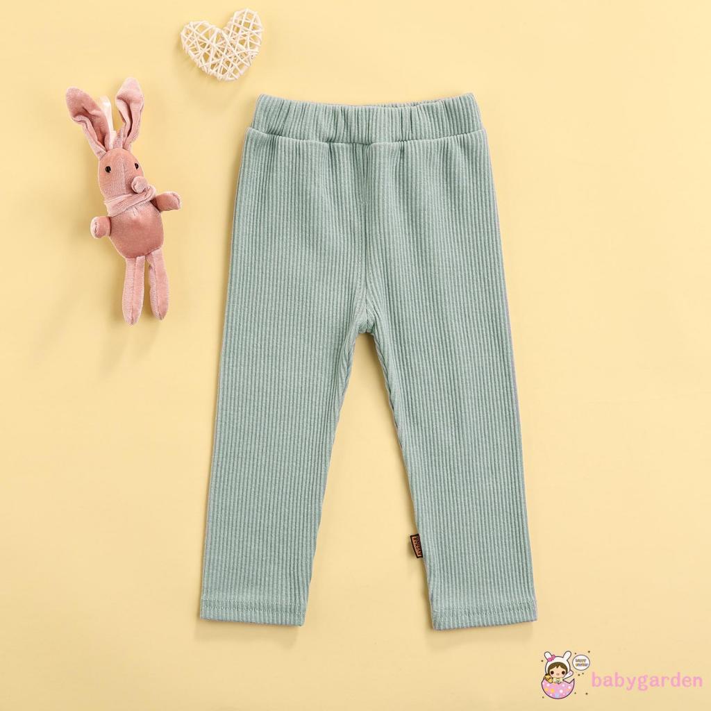 Quần Dệt Kim Màu Trơn Giữ Ấm Mùa Đông Cho Bé Gái