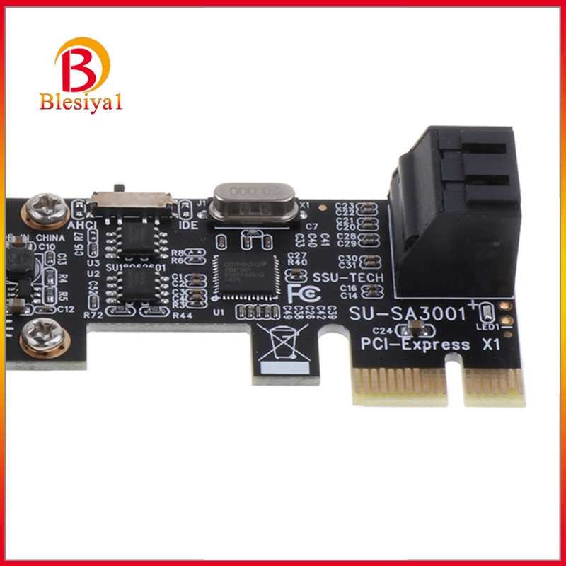 [BLESIYA1] PCIe PCI Express to 2 Port SATA3.0 III Expansion Controller Card Adapter SSD