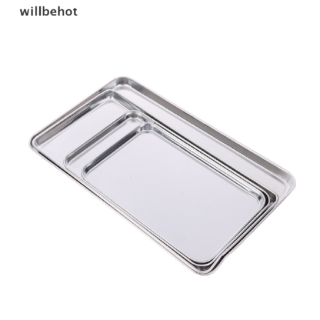 Khay Inox Hình Chữ Nhật Đựng Đồ Dùng Tiện Dụng