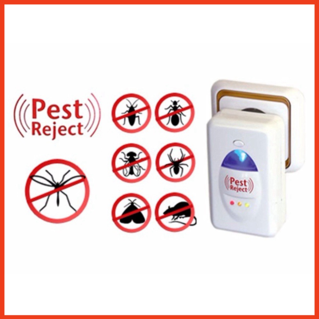 Thiết Bị Đuổi Côn Trùng Pest Reject - Máy Đuổi Chuột Gián Muỗi Ruồi Kiến Mối Thông Minh