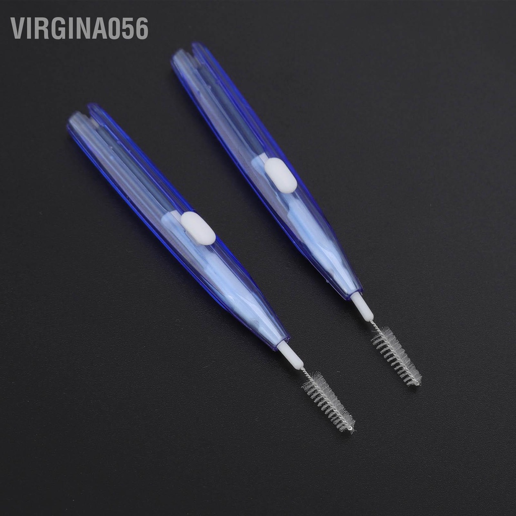 Có thể bán buôn 60 cái Bàn chải kẽ răng Dụng cụ làm sạch niềng mỏng thực tế với tay cầm PP cho người lớn Trẻ em Chăm sóc chỉnh nha Virgina056 Hàng giao ngay