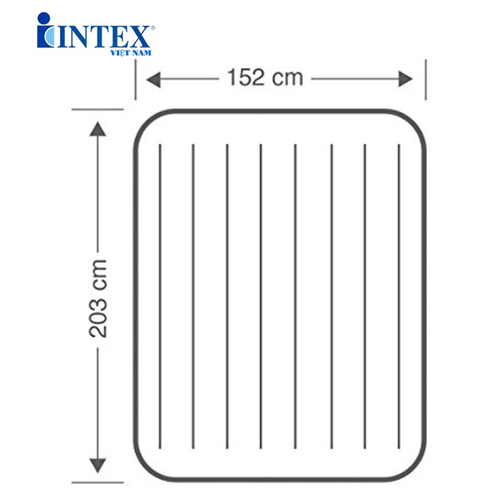 Đệm hơi đôi 1m52 công nghệ mới INTEX 64709