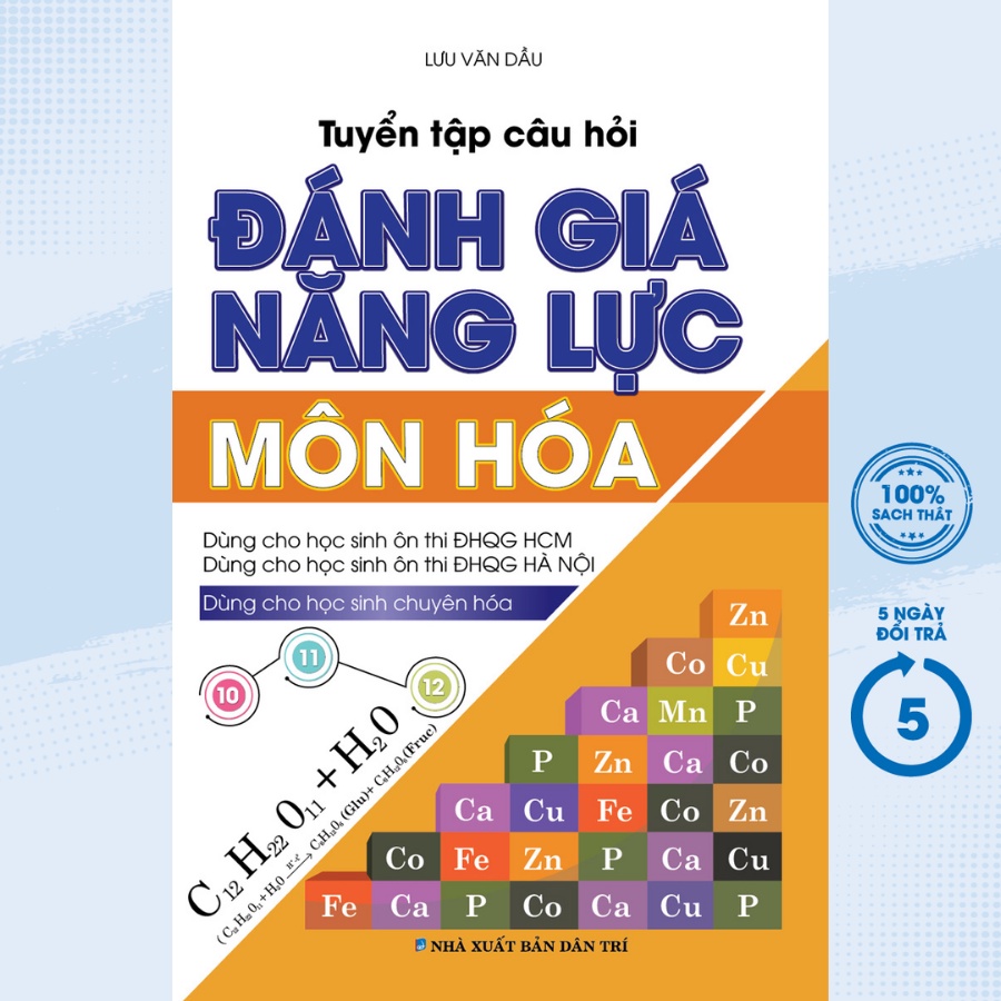 Sách - Tuyển Tập Câu Hỏi Đánh Giá Năng Lực - Môn Hóa - KV