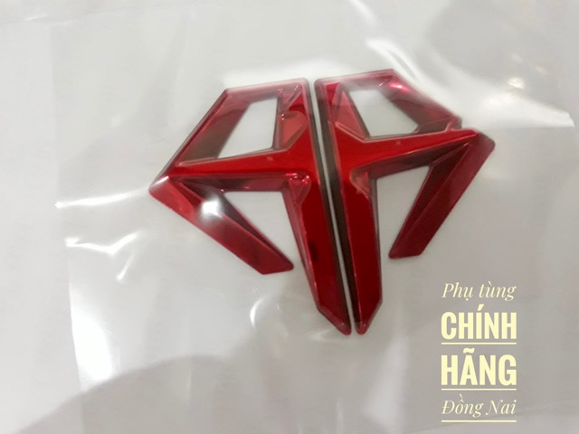 LOGO AB NỔI 3D MÀU BẠC/ĐỎ ZIN CHÍNH HÃNG HONDA