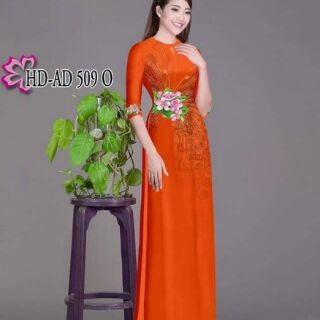 Vải áo dài in 3D cả bộ
