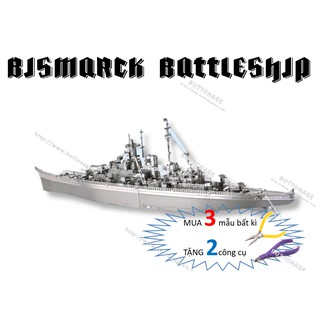 Mô Hình Lắp Ghép kim Loại 3D Thiết Giáp Hạm Bismarck – Đức
