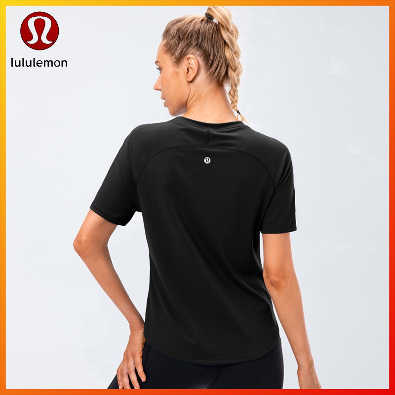 Lululemon Áo Thun Thể Thao Tay Ngắn Cổ Tròn Dáng Ôm Thoáng Khí Thời Trang Cho Nữ 12219