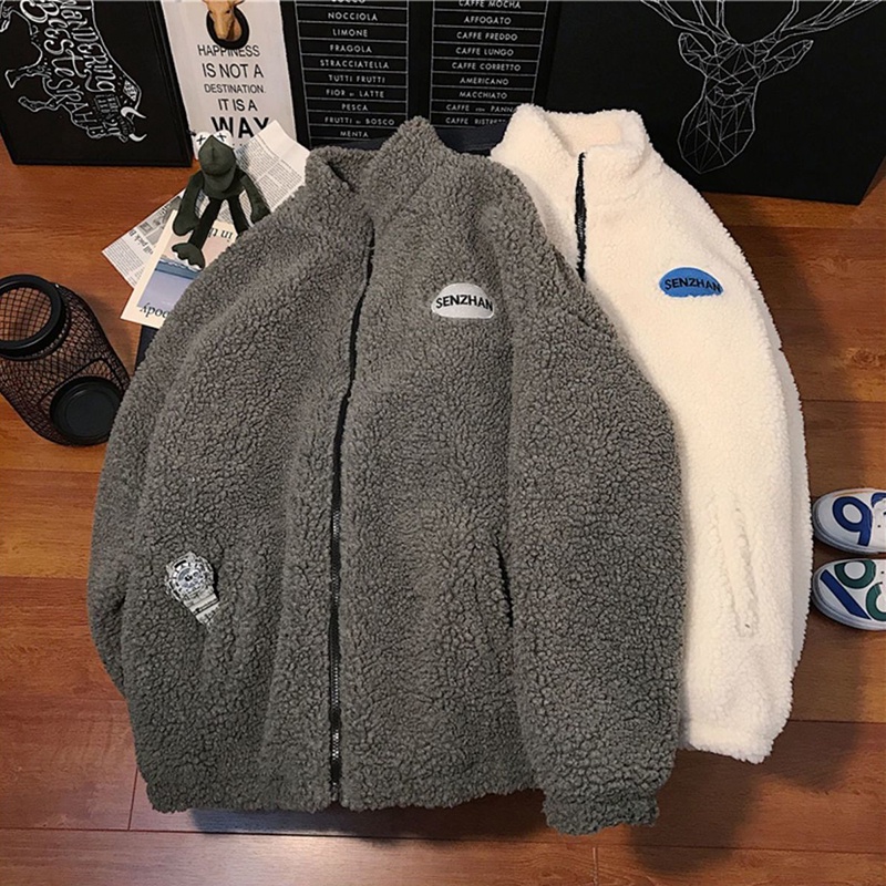 Áo khoác IELGY có đệm cotton dáng rộng phong cách Harajuku thời trang Hong Kong cho nữ