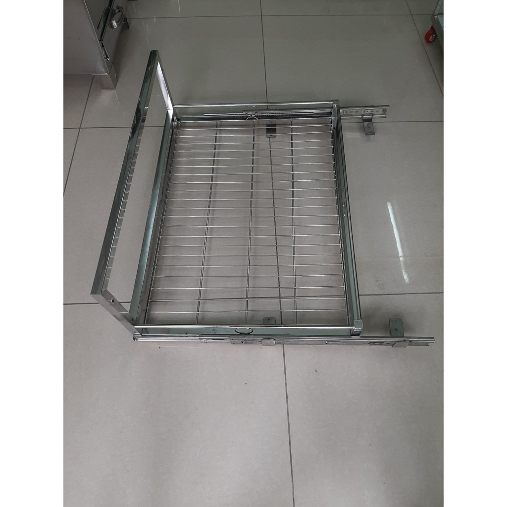 Kệ để xoong nồi inox 304 có ray kéo đồng giá (Liên hệ vơi shop nếu quý k có yêu cầu về kích thước khác)