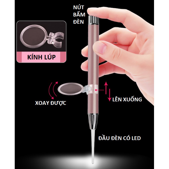 BỘ DỤNG CỤ LẤY RÁY TAI CÓ ĐÈN LED CHUYÊN NGHIỆP AN TOÀN DÙNG ĐƯỢC CHO TRẺ EM KÈM HỘP - Bộ dụng cụ lấy ráy tai