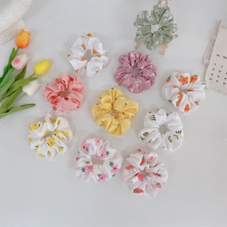 Scrunchies buộc tóc vải , dây buộc tóc vải hàn quốc