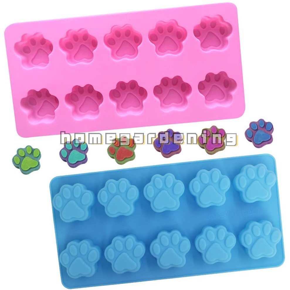 Khuôn Silicone Làm Bánh Hình Dấu Chân Chó Mèo Xinh Xắn