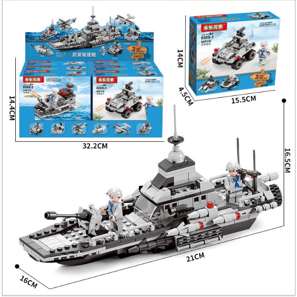 Bộ Lego Chiến Hạm, Tàu Sân Bay Quân Sự Dành Cho Trẻ Thỏa Sức Sáng Tạo