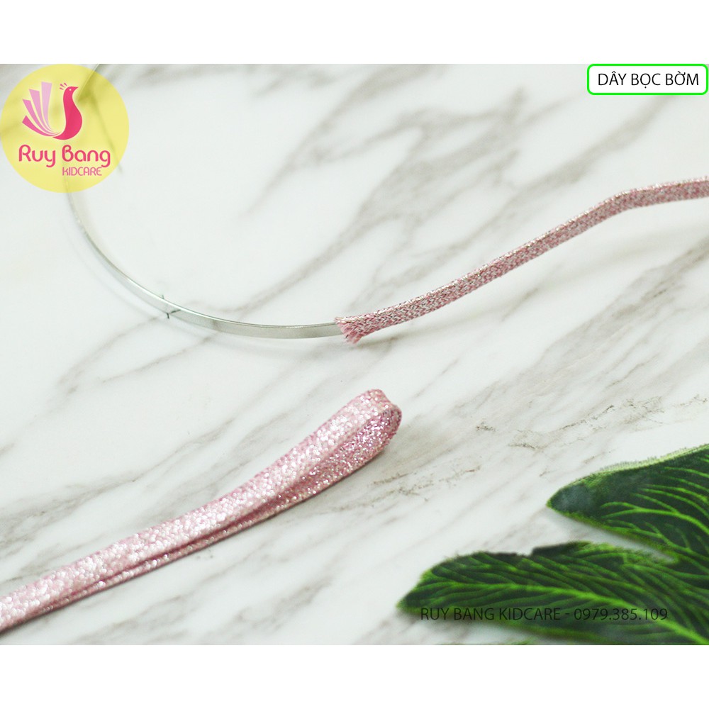 Ruy băng nhũ luồn bờm 6mm