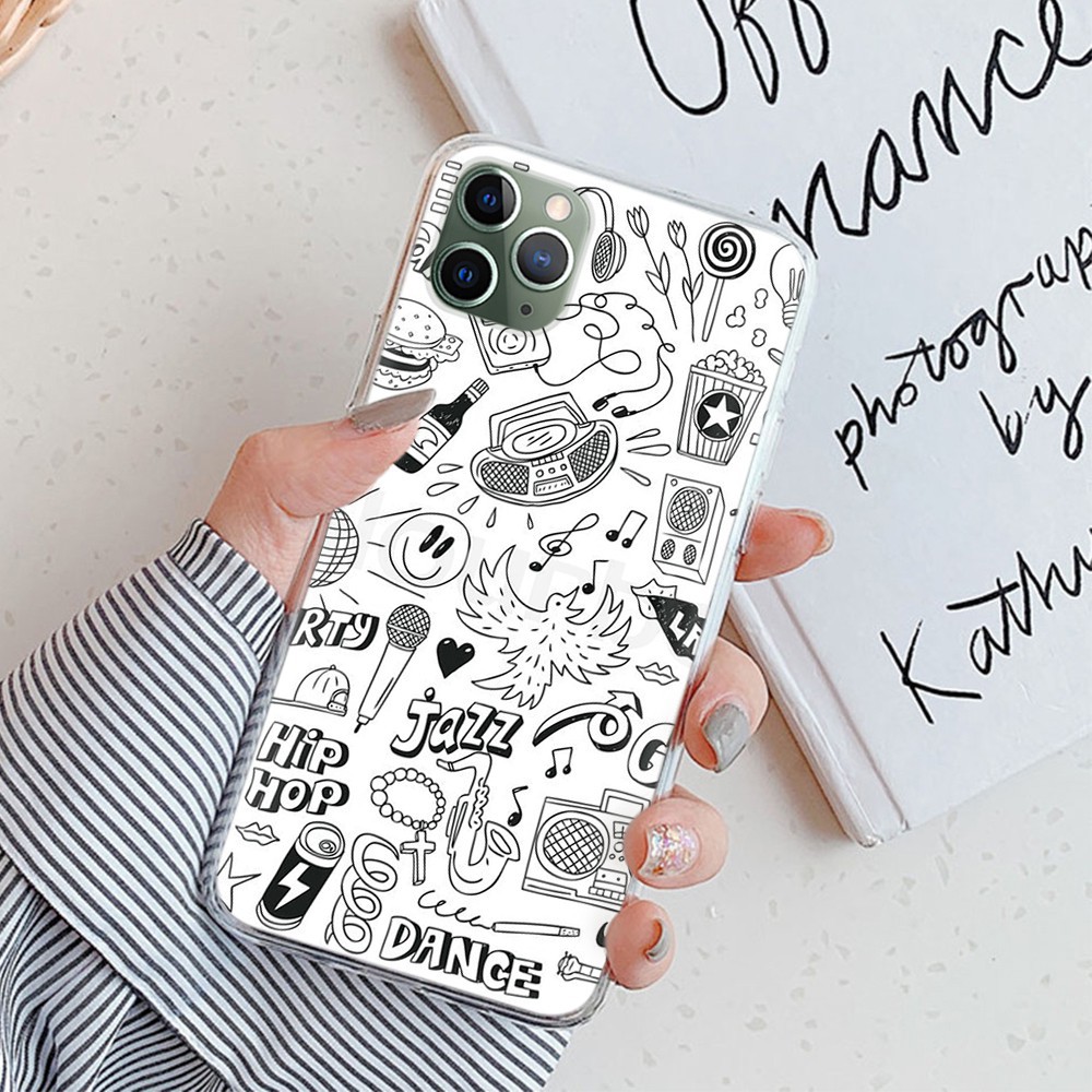 Ốp Lưng Mềm In Hình Dj Marshmello Dj Trong Suốt Cho Iphone 12 Mini 11 Pro Max 125