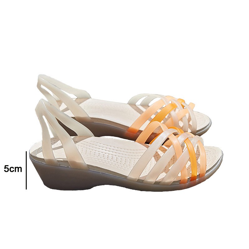 Giày sandal đi mưa cao cấp gót 5cm