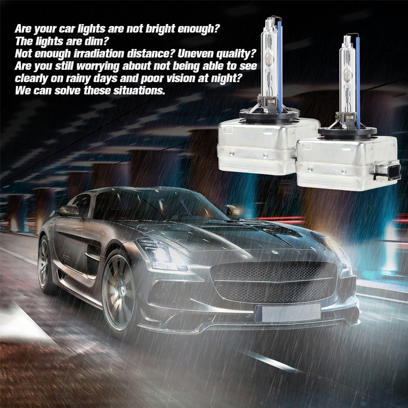 Set 2 Bóng Đèn Pha Xenon HID D1S D3S D2S D4S D4R 55W 9000LM 4300k 6000K 8000K 10000K Siêu Sáng Chất Lượng Cao Cho Xe Hơi