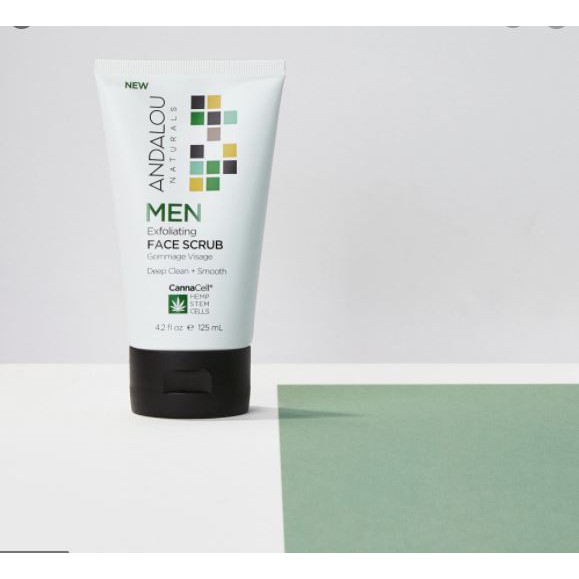 Tẩy da chết da mặt cho nam Andalou Men Exfoliating 125ml - 25826